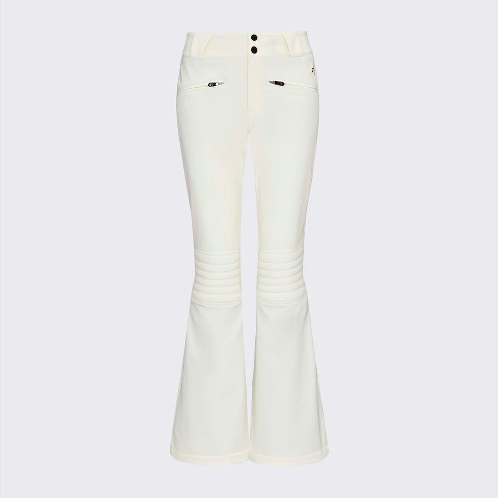 NWT Perfect Moment Aurora Mid Rise Flare white ski pants S small